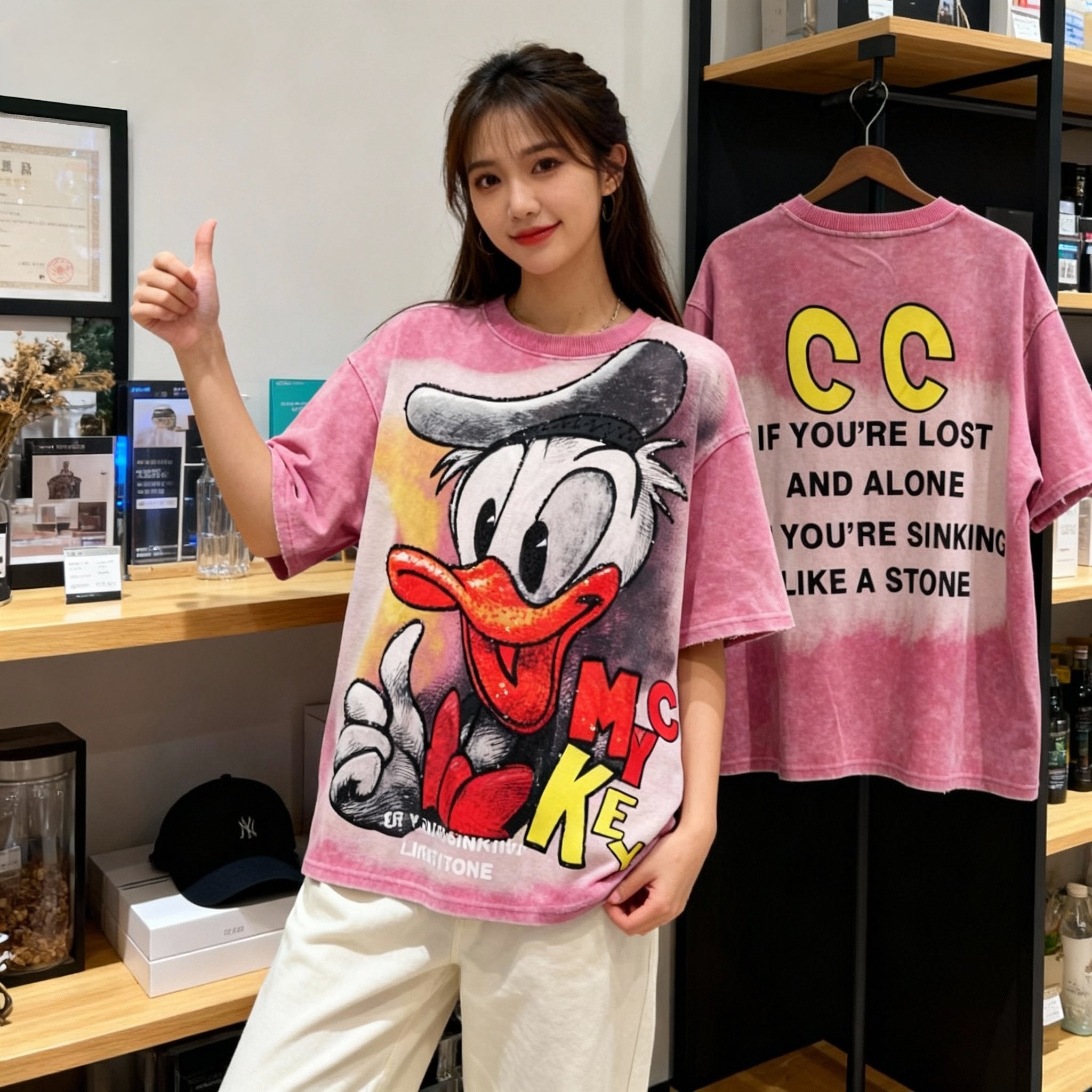 Show Off Your Disney Side with the Classic Donald Duck Tee!
