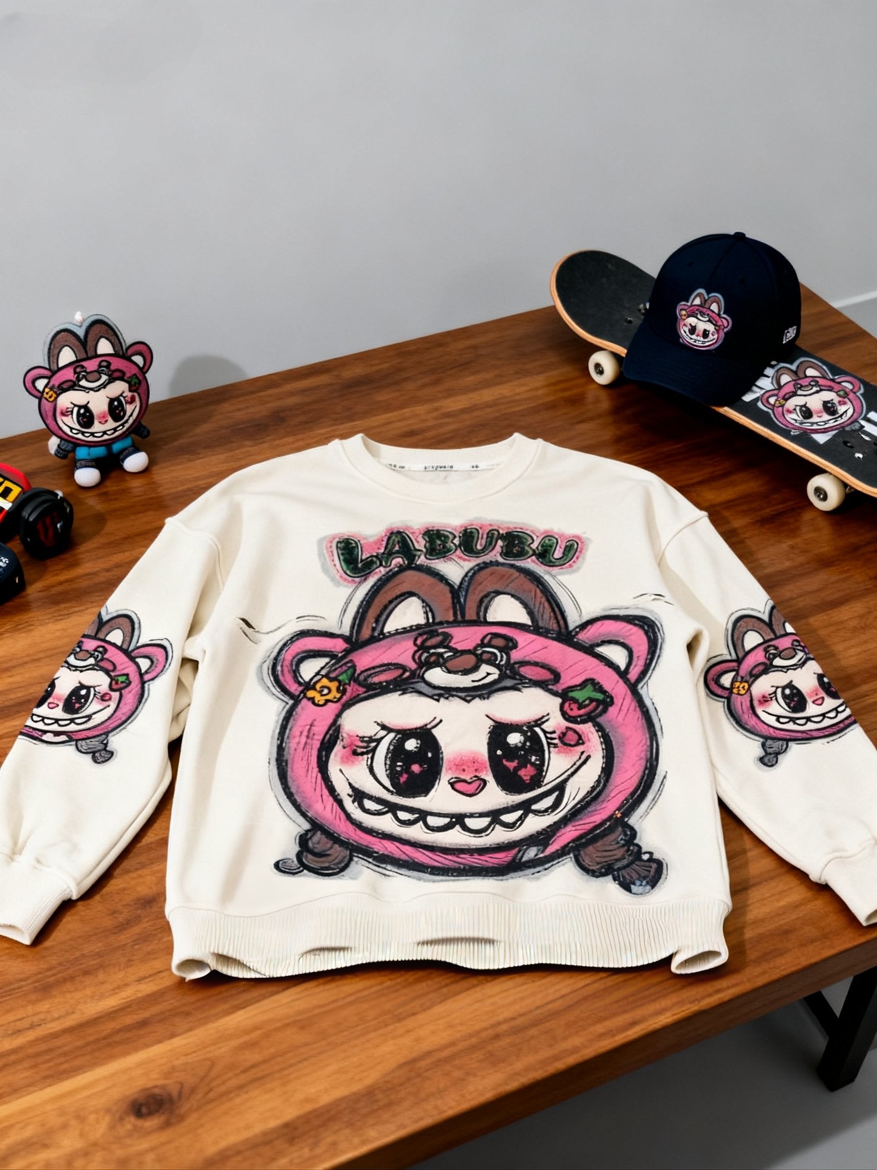 Snuggle Up in Sweetness with the Labubu Apricot Hoodie!
