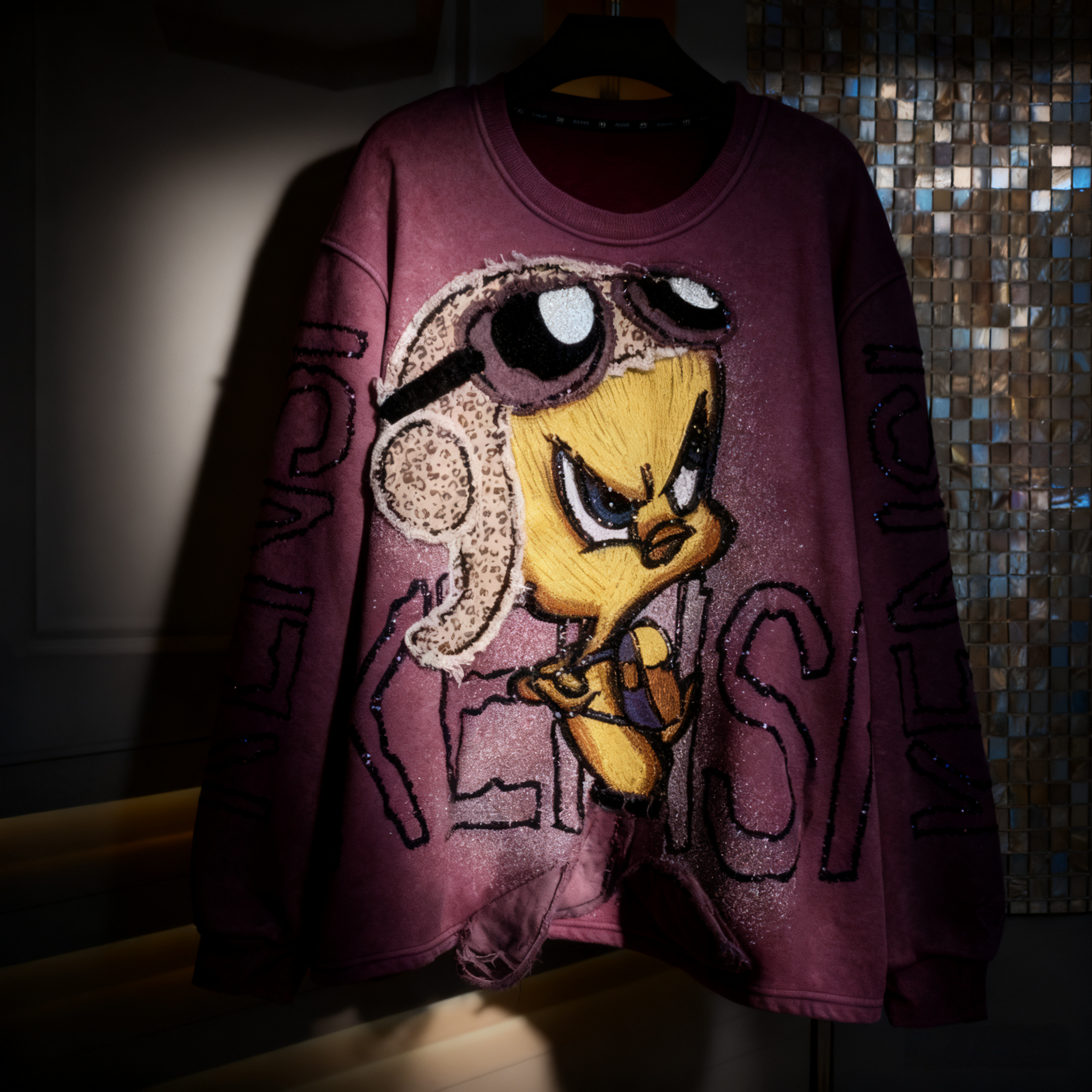 Tweedy Bird Heavy-Duty Embroidered Sweatshirt