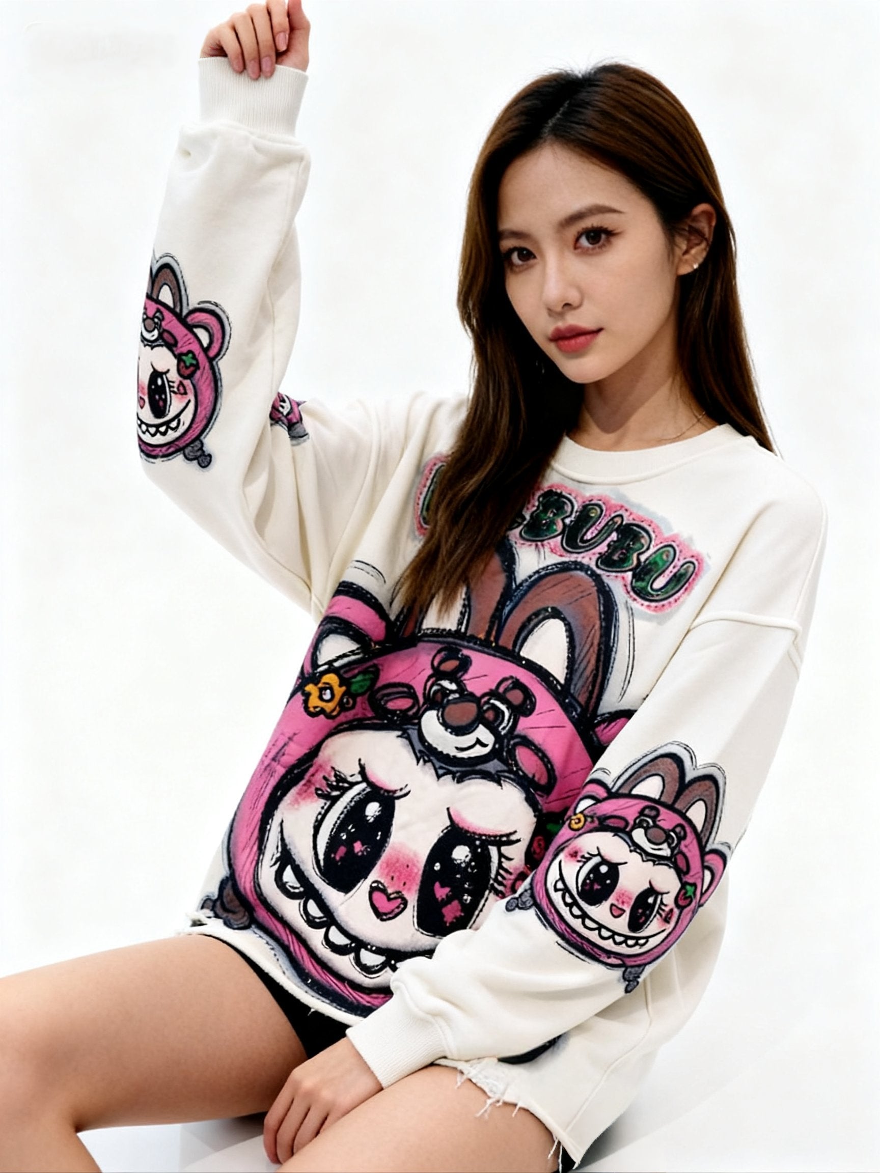 Snuggle Up in Sweetness with the Labubu Apricot Hoodie!