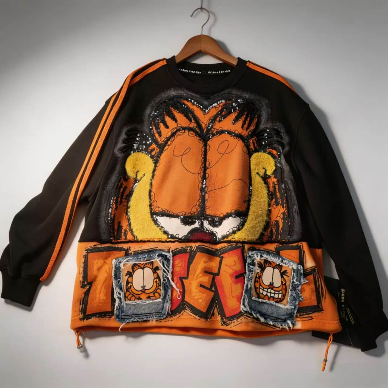 Heavyweight Garfield Patch Crewneck