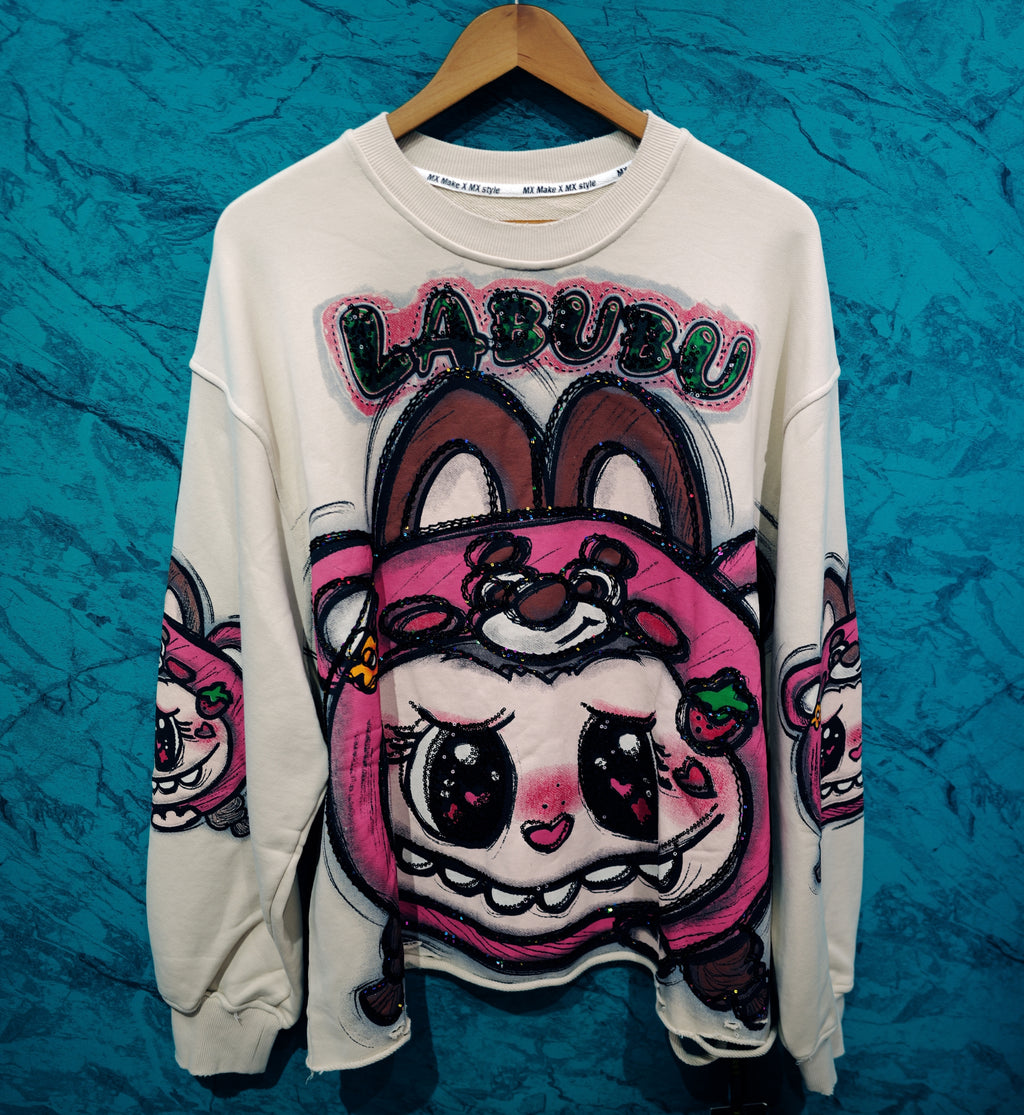 Snuggle Up in Sweetness with the Labubu Apricot Hoodie!