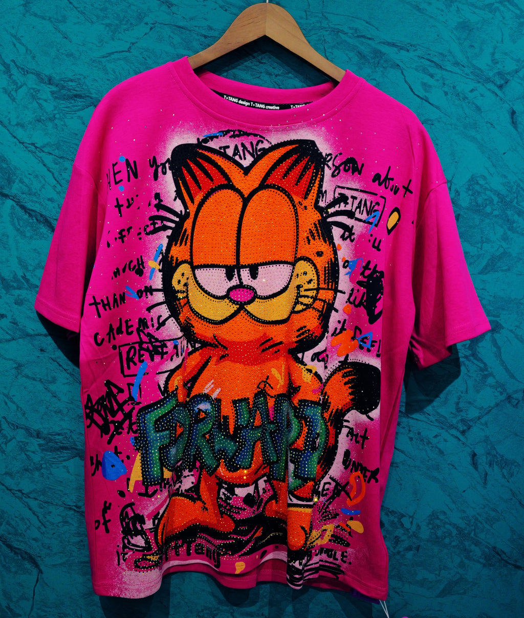 Garfield Sparkling T-Shirt - Shine Like a Lasagna-Fueled Star