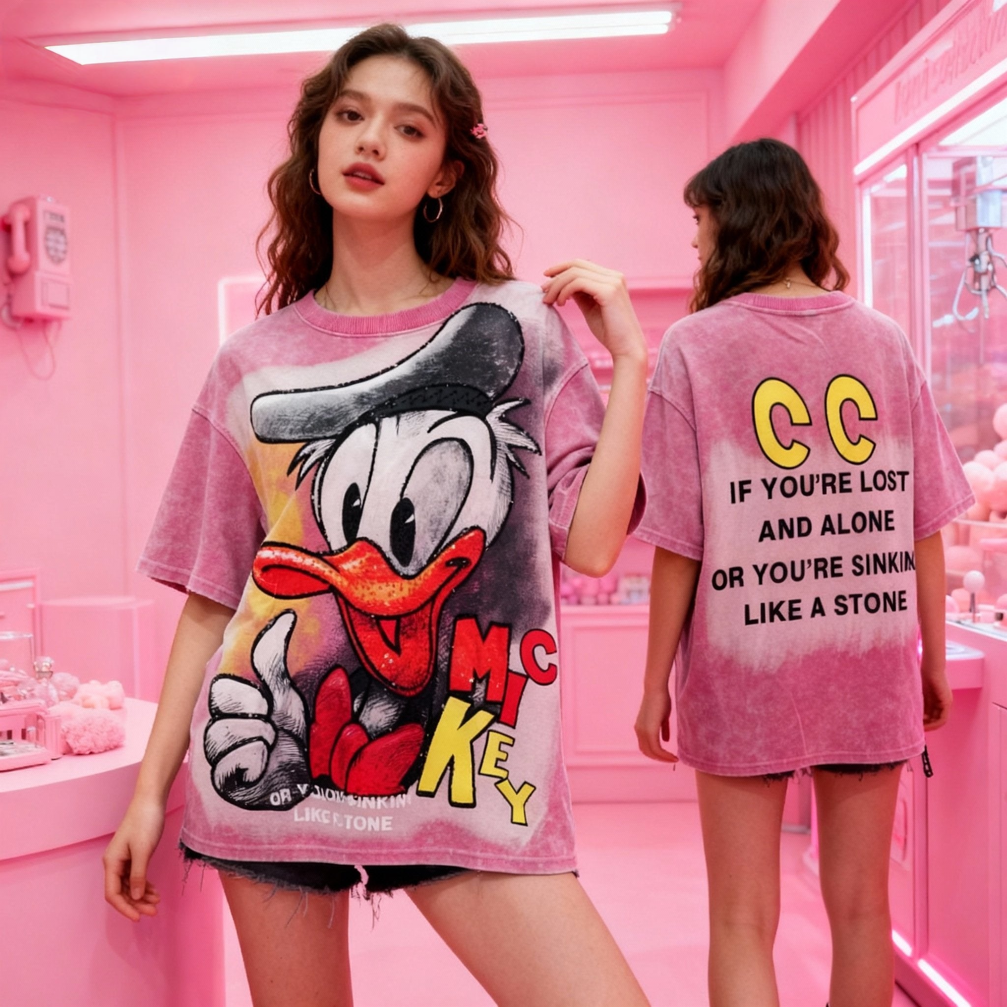 Show Off Your Disney Side with the Classic Donald Duck Tee!
