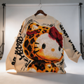 Hello Kitty Apricot Rhinestone-Embellished Sweatshirt