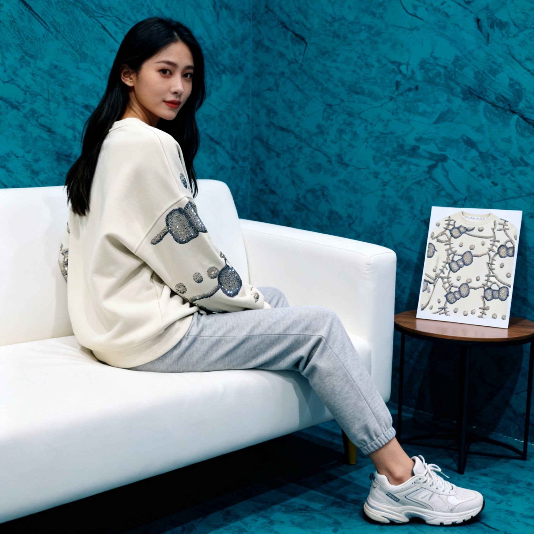 Unleash the Magic: Sequined Color-Changing Hello Kitty Hoodie