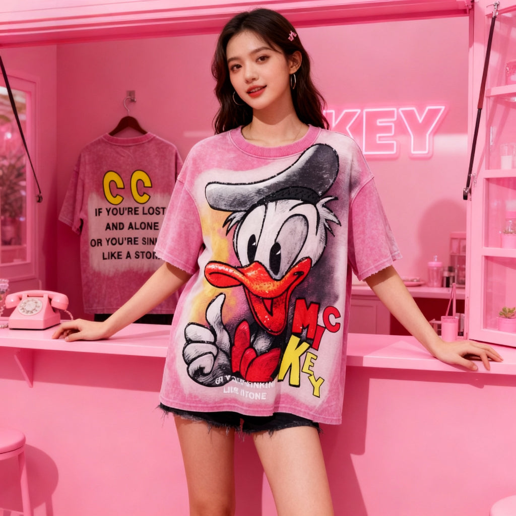 Show Off Your Disney Side with the Classic Donald Duck Tee!