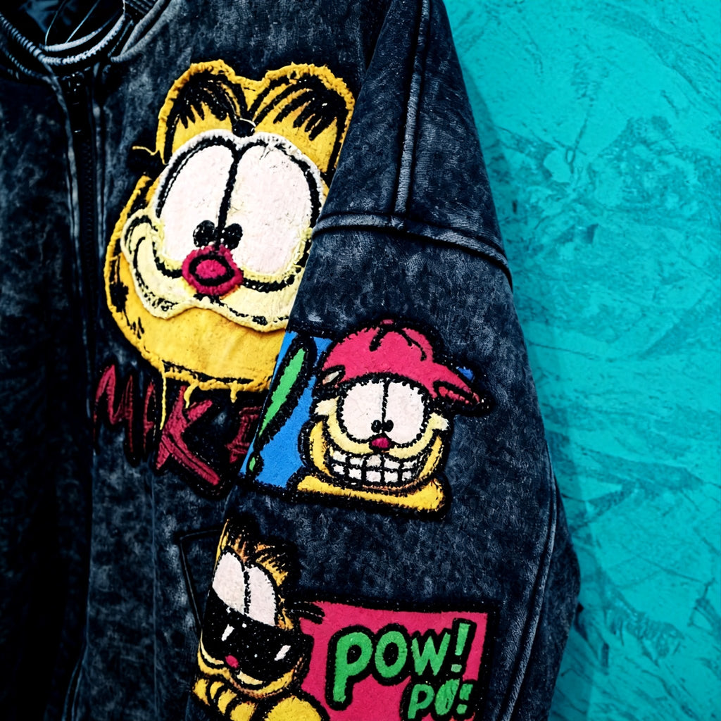 The Garfield Black Embroidered Jacket