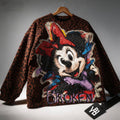 Minnie Mouse Leopard-Print Sequin Sweatshirt