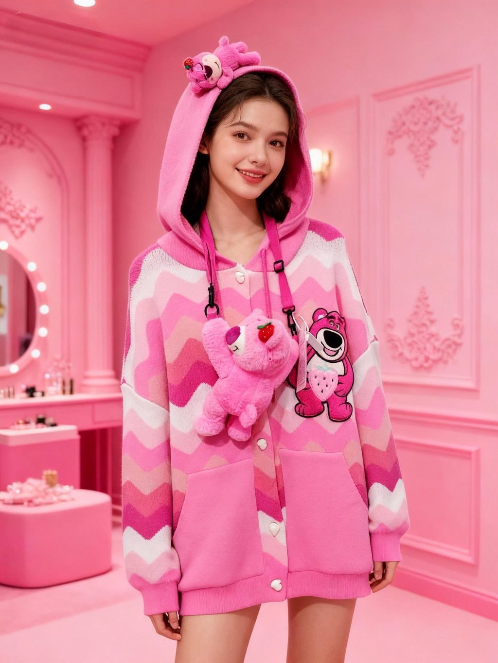 Embrace Cuddly Comfort: The Lotso Knitted Hooded Jacket
